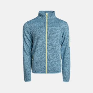 SF-001 Melange knitted fleece jacket