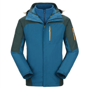 OW-008 Men’s Waterproof Windbreaker Jacket 2 in 1 inner fleece jacket