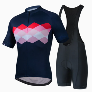 RC-011 Custom Sublimation Men Cycling Wear Cycling Jersey and Bib Shorts with Custom Sublimated